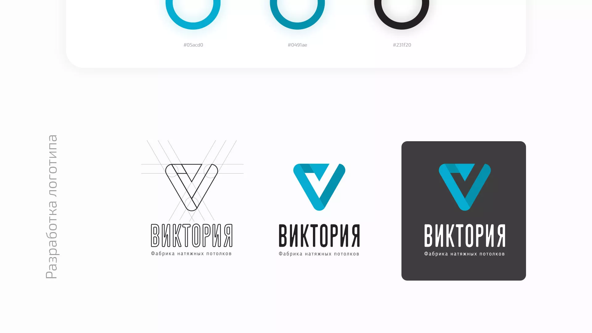 Разработка фирменного стиля компании по продаже и установке натяжных потолков в Инзе