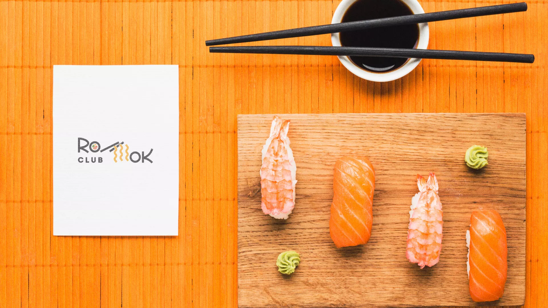 Создание логотипа суши-бара «Roll Wok Club» в Инзе