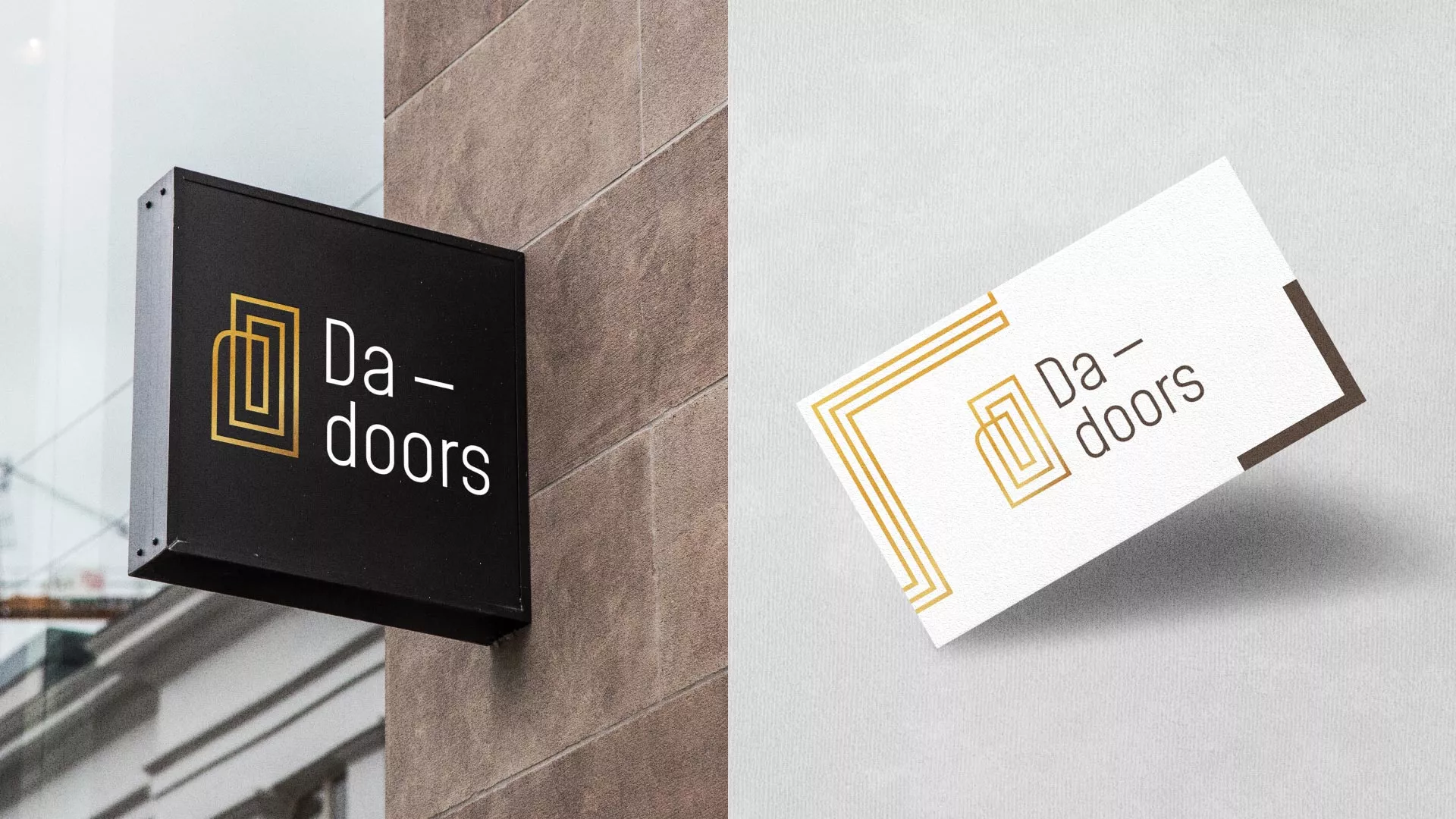 Разработка логотипа для компании «DA-DOORS» в Инзе